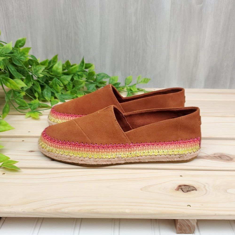 TOMS Esparto Suede Thread Espadrilles - Picture 8 of 14